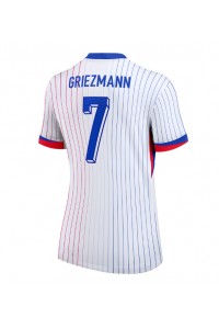 Frankrijk Antoine Griezmann #7 Voetbaltruitje Uit tenue Dames EK 2024 Korte Mouw